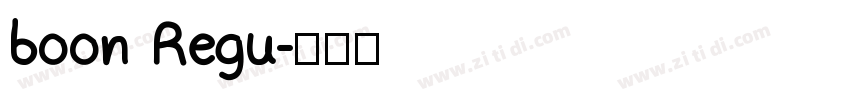 boon Regu字体转换